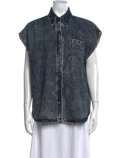 Pre-owned Miu Miu 2018 Denim Jacket In Blue