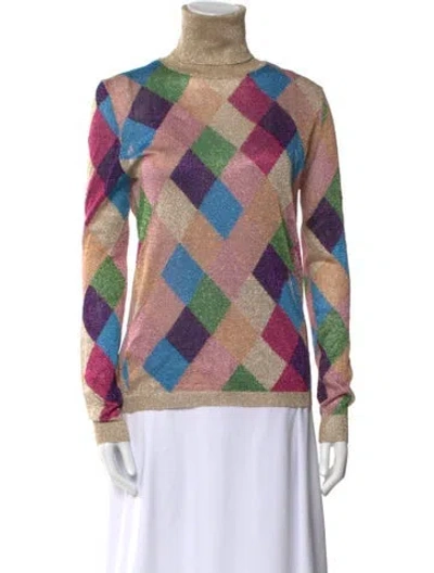 Pre-owned Miu Miu 2018 Harlequin Sweater