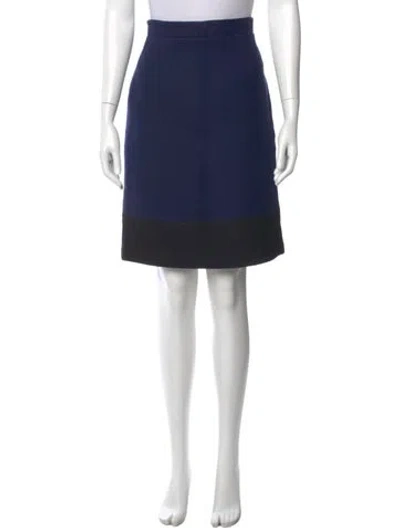 Pre-owned Miu Miu 2018 Knee-length Skirt In Blue