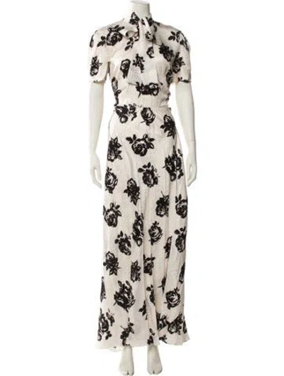 Pre-owned Miu Miu 2018 Long Dress In Neutral