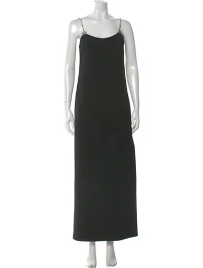 Pre-owned Miu Miu 2018 Long Dress W/ Tags In Black
