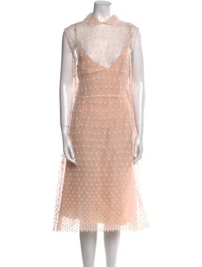 Pre-owned Miu Miu 2018 Midi Length Dress In Pink