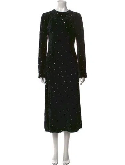 Pre-owned Miu Miu 2018 Midi Length Dress W/ Tags In Black