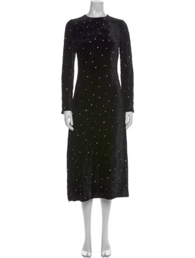 Pre-owned Miu Miu 2018 Midi Length Dress W/ Tags In Black