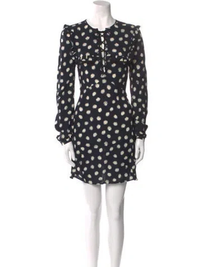 Pre-owned Miu Miu 2018 Mini Dress In Black