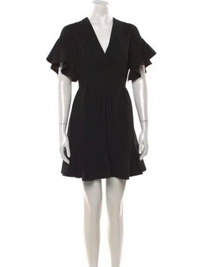 Pre-owned Miu Miu 2018 Mini Dress In Black