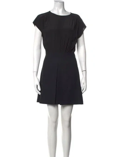 Pre-owned Miu Miu 2018 Mini Dress In Black
