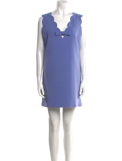 Pre-owned Miu Miu 2018 Mini Dress In Purple