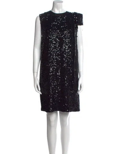 Pre-owned Miu Miu 2018 Mini Dress W/ Tags In Black