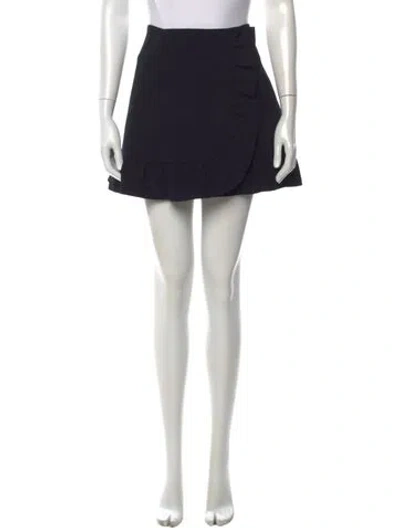 Pre-owned Miu Miu 2018 Mini Skirt In Black