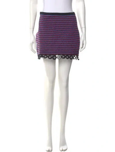 Pre-owned Miu Miu 2018 Mini Skirt In Blue