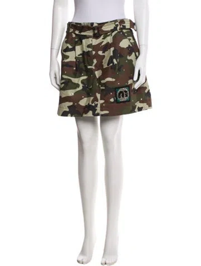 Pre-owned Miu Miu 2018 Mini Skirt In Green