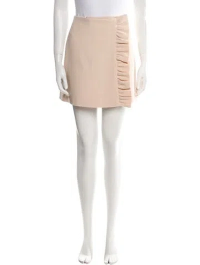 Pre-owned Miu Miu 2018 Mini Skirt In Neutral