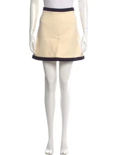 Pre-owned Miu Miu 2018 Mini Skirt In Neutral