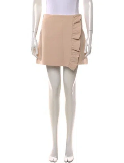 Pre-owned Miu Miu 2018 Mini Skirt In Neutrals