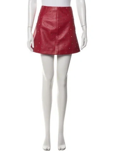 Pre-owned Miu Miu 2018 Mini Skirt In Red