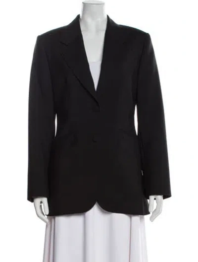Pre-owned Miu Miu 2018 Mohair Blazer In Black