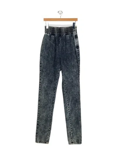 Pre-owned Miu Miu 2018 Straight Leg Jeans In Blue