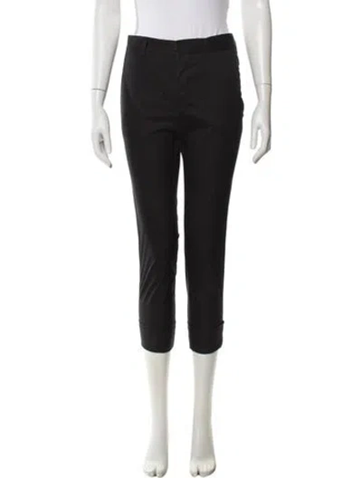 Pre-owned Miu Miu 2018 Straight Leg Pants In Black