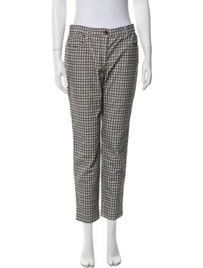 Pre-owned Miu Miu 2018 Straight Leg Pants In Blue