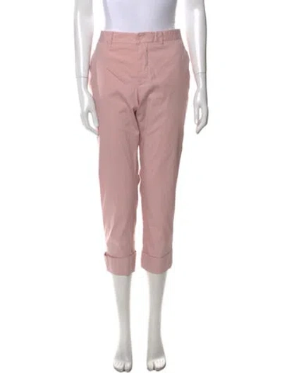 Pre-owned Miu Miu 2018 Straight Leg Pants In Pink