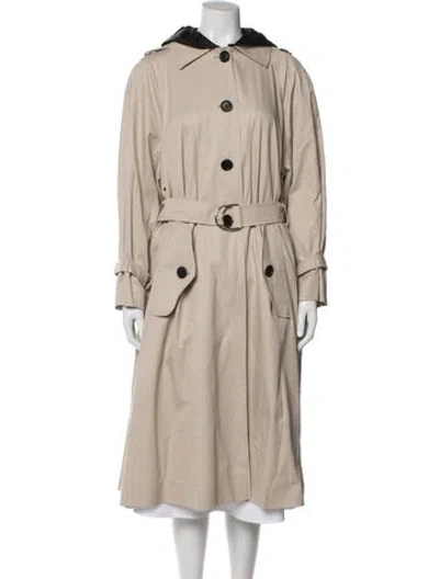 Pre-owned Miu Miu 2018 Trench Coat In Neutrals