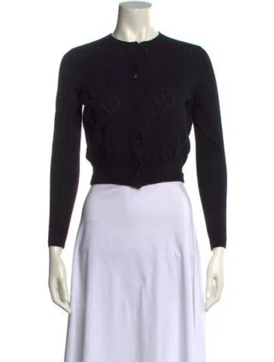 Pre-owned Miu Miu 2018 Virgin Wool Sweater In Blue