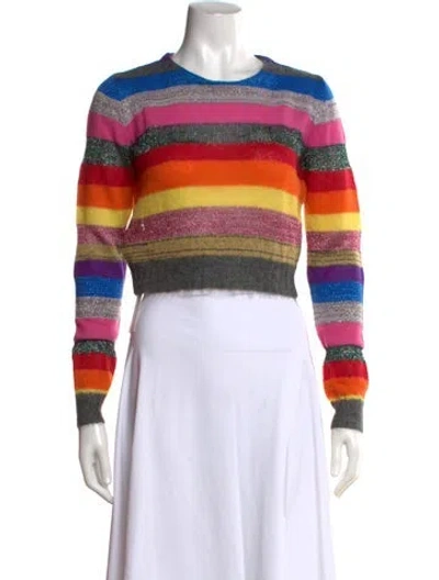 Pre-owned Miu Miu 2018 Virgin Wool Sweater In Blue
