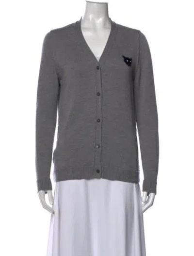 Pre-owned Miu Miu 2018 Virgin Wool Sweater In Grey