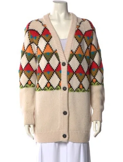 Pre-owned Miu Miu 2018 Virgin Wool Sweater In Neutral