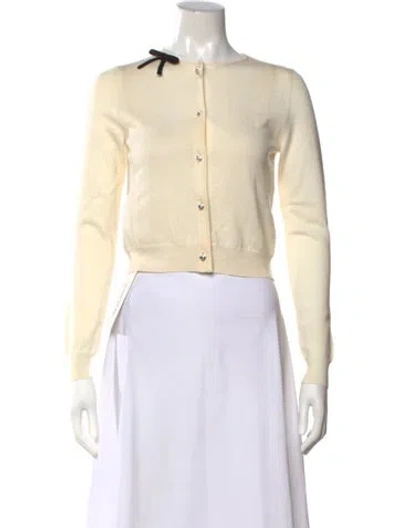 Pre-owned Miu Miu 2018 Virgin Wool Sweater In Neutral