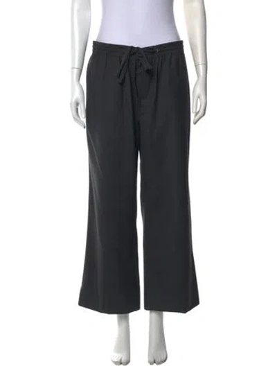 Pre-owned Miu Miu 2018 Wide Leg Pants In Grey