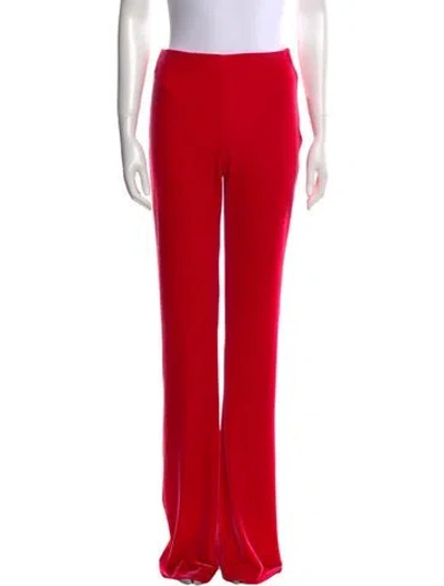 Pre-owned Miu Miu 2018 Wide Leg Pants In Red
