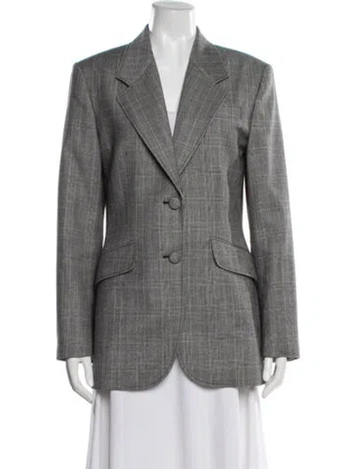Pre-owned Miu Miu 2018 Wool Blazer In Gray
