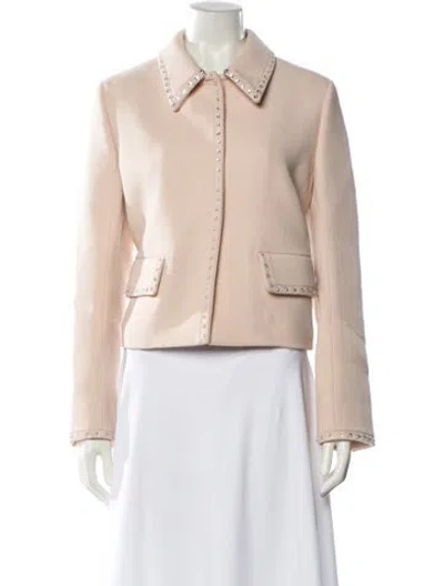 Pre-owned Miu Miu 2018 Wool Blazer In Neutral