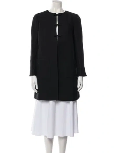 Pre-owned Miu Miu 2018 Wool Coat In Black