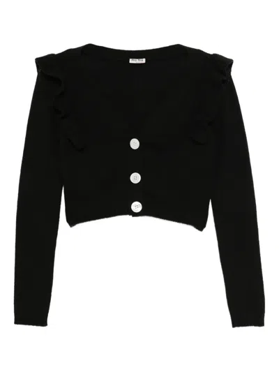 Pre-owned Miu Miu 2019 Cardigan In Black