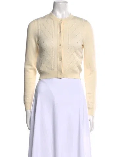 Pre-owned Miu Miu 2019 Cashmere Sweater In Neutral