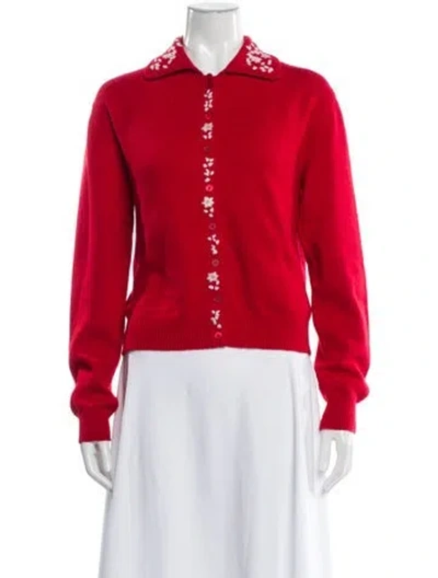 Pre-owned Miu Miu 2019 Cashmere Sweater In Red