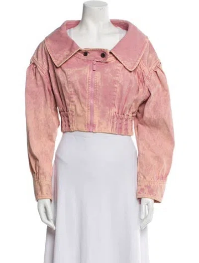 Pre-owned Miu Miu 2019 Denim Jacket In Pink
