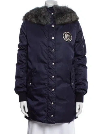 Pre-owned Miu Miu 2019 Down Coat W/ Tags In Blue