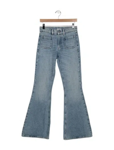 Pre-owned Miu Miu 2019 Flared Jeans In Blue