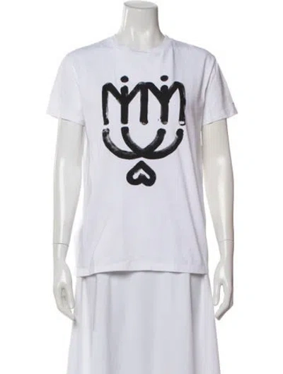 Pre-owned Miu Miu 2019 Graphic Print T-shirt In White