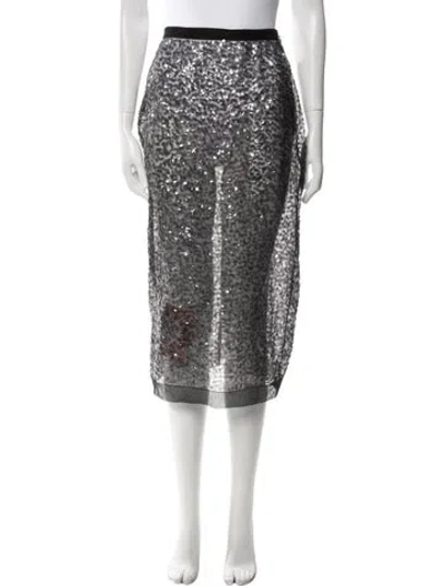 Pre-owned Miu Miu 2019 Midi Length Skirt In Black