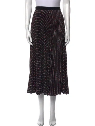 Pre-owned Miu Miu 2019 Midi Length Skirt In Black