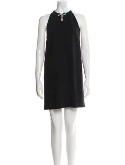 Pre-owned Miu Miu 2019 Mini Dress In Black
