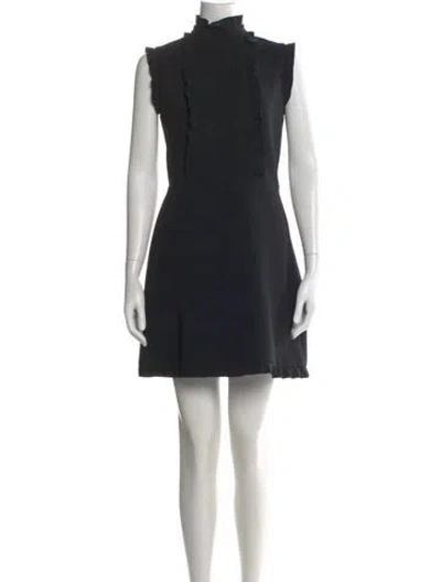 Pre-owned Miu Miu 2019 Mini Dress In Black