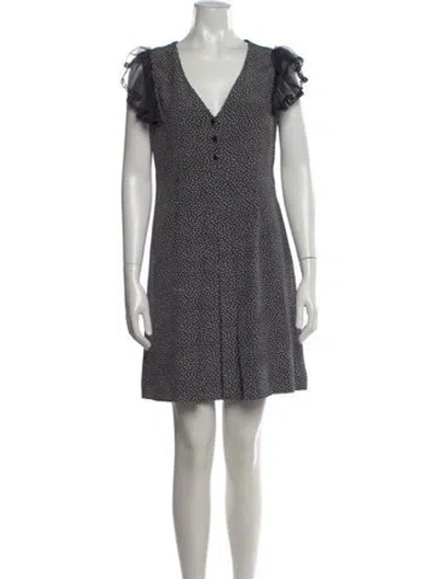 Pre-owned Miu Miu 2019 Mini Dress In Black