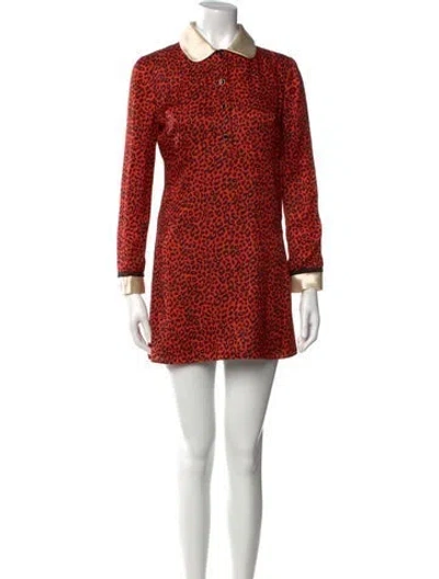 Pre-owned Miu Miu 2019 Mini Dress In Orange