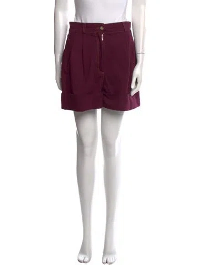 Pre-owned Miu Miu 2019 Mini Shorts In Purple